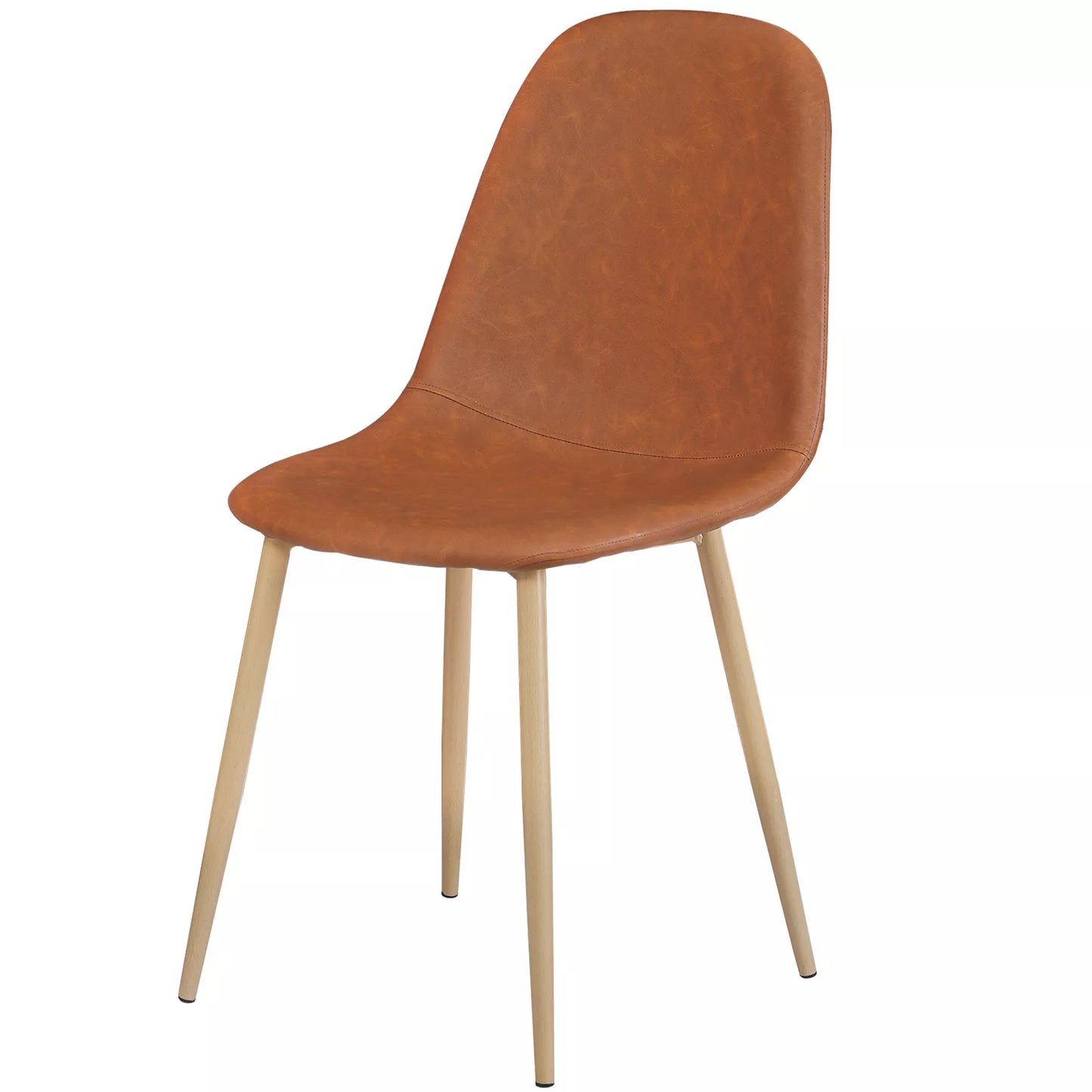 Retro Brown Set of 2 Dining Chairs