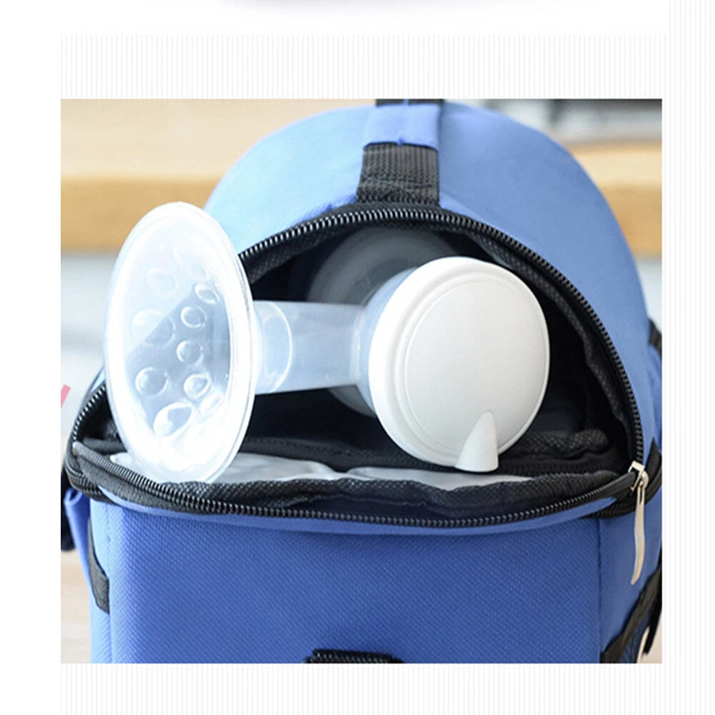 Insulated Dual-Compartment Leakproof Lunch Tote Cooler Bag Royal Blue