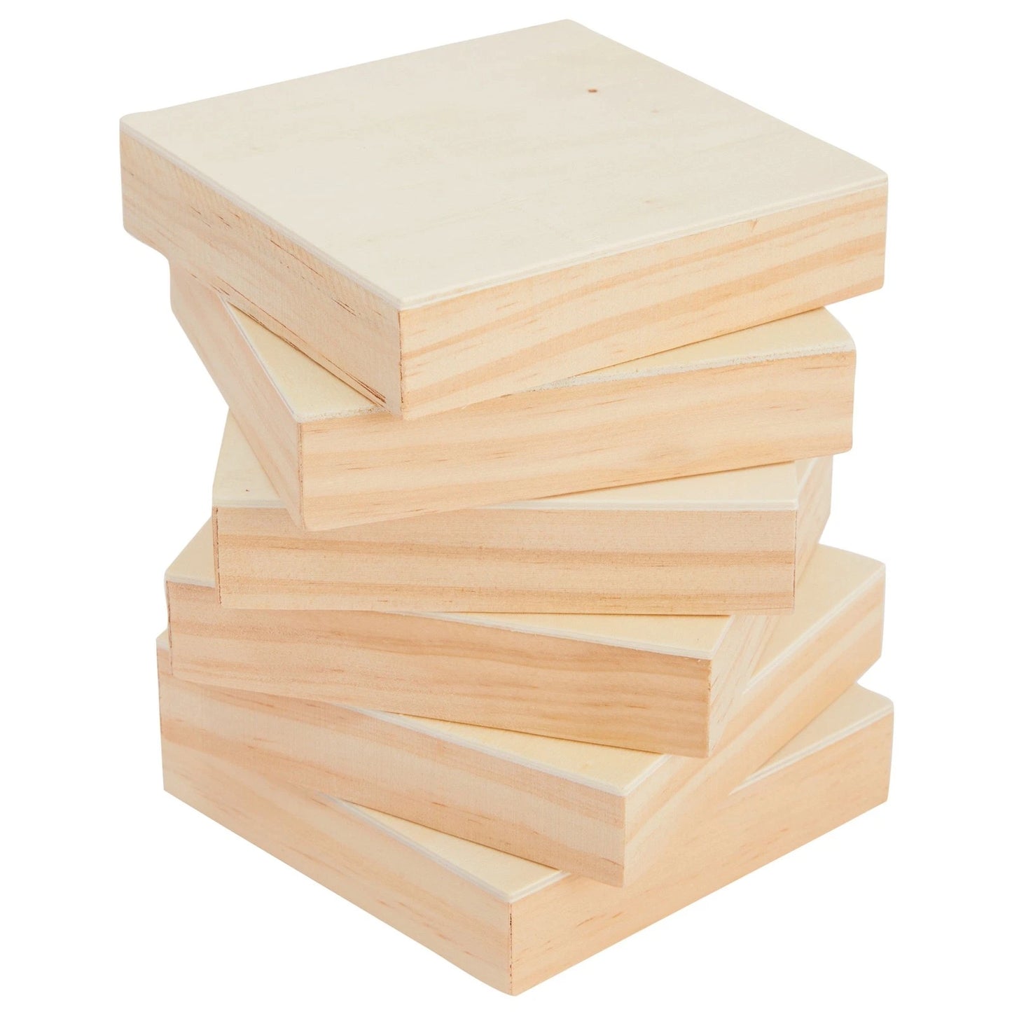 4x4 Small Wood Canvas Panels – 6 Pack