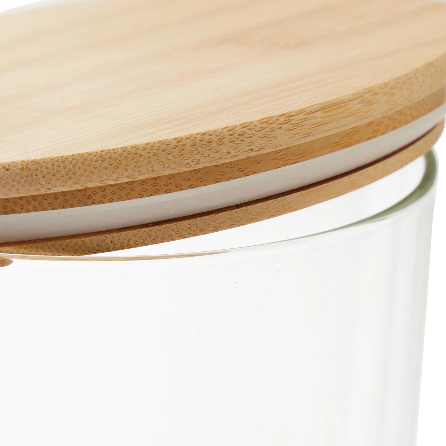 2-Pack 100 Oz Large Glass Storage Canisters with Bamboo Lids