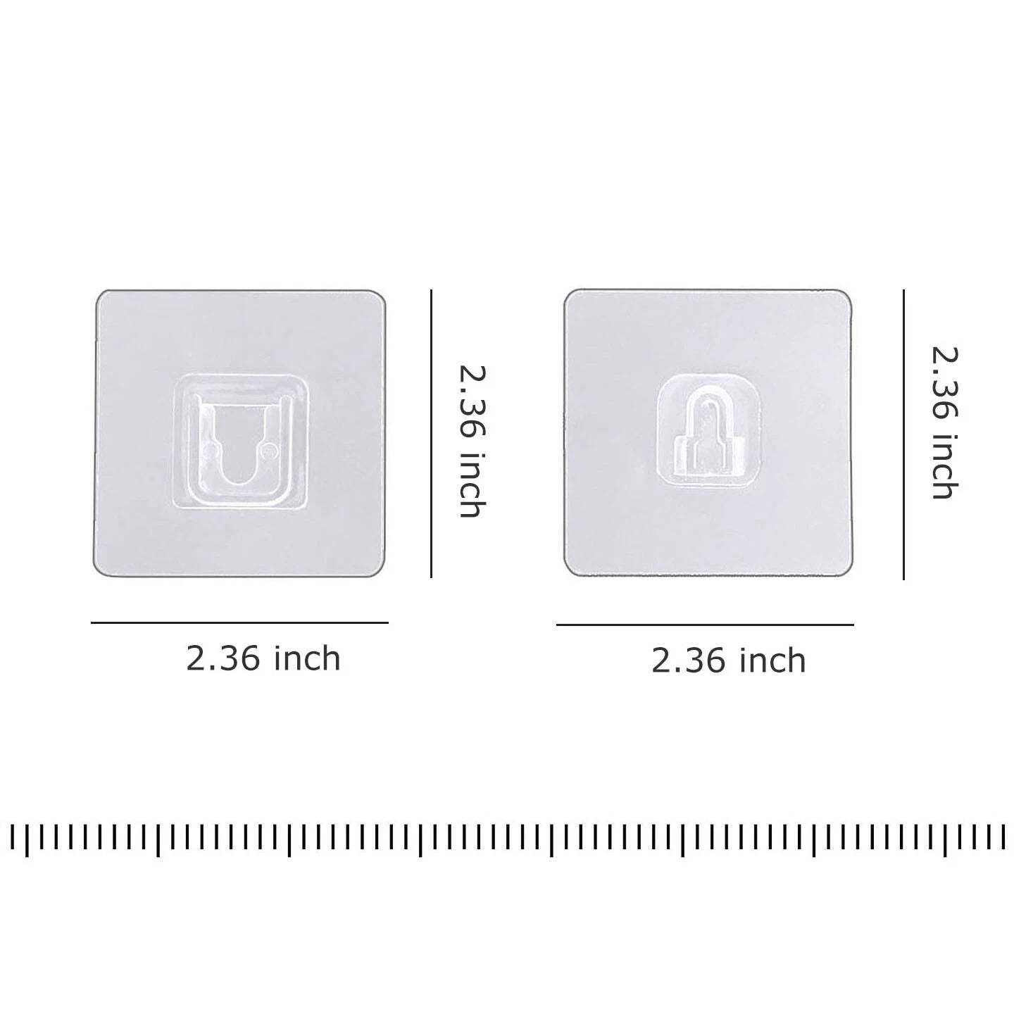 Double-Sided Adhesive Wall Utility Hooks with Suction Cup