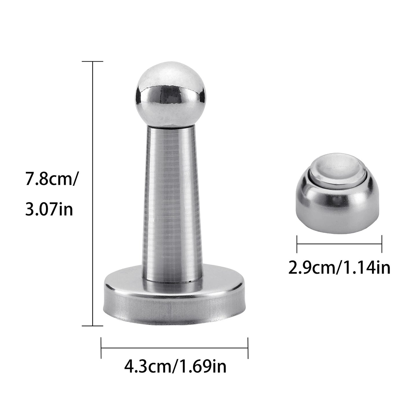 Heavy Duty Stainless Steel Magnetic Door Stopper