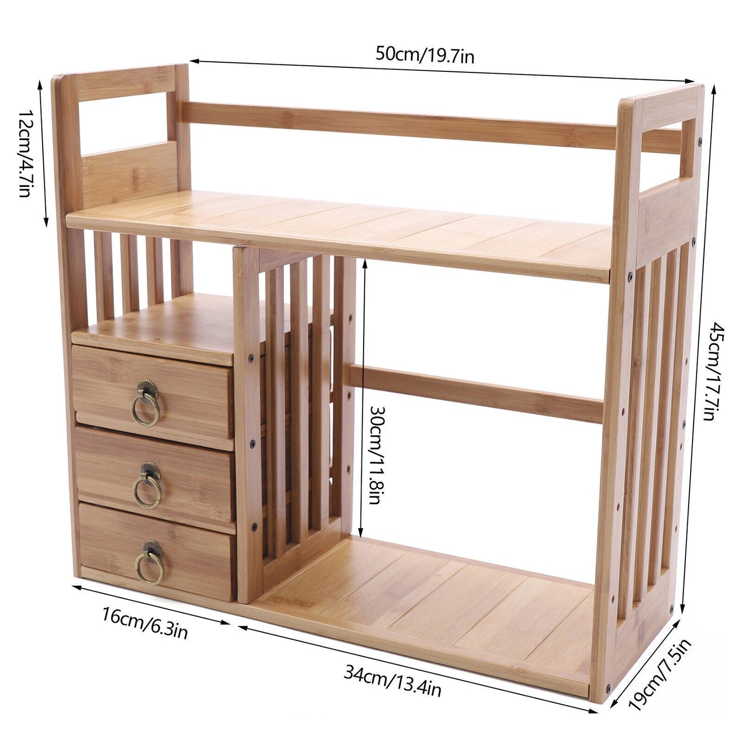 Bamboo Tabletop Bookshelf