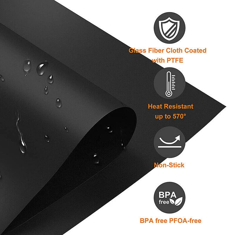 Reusable Gas Range Stove Top Burner Cover Black