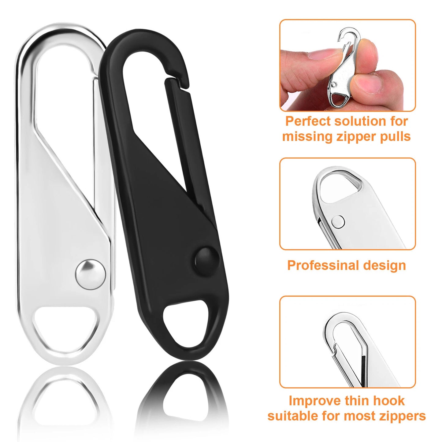 16PCS Zipper Fixer Repair Pull Tap Replacement Kit