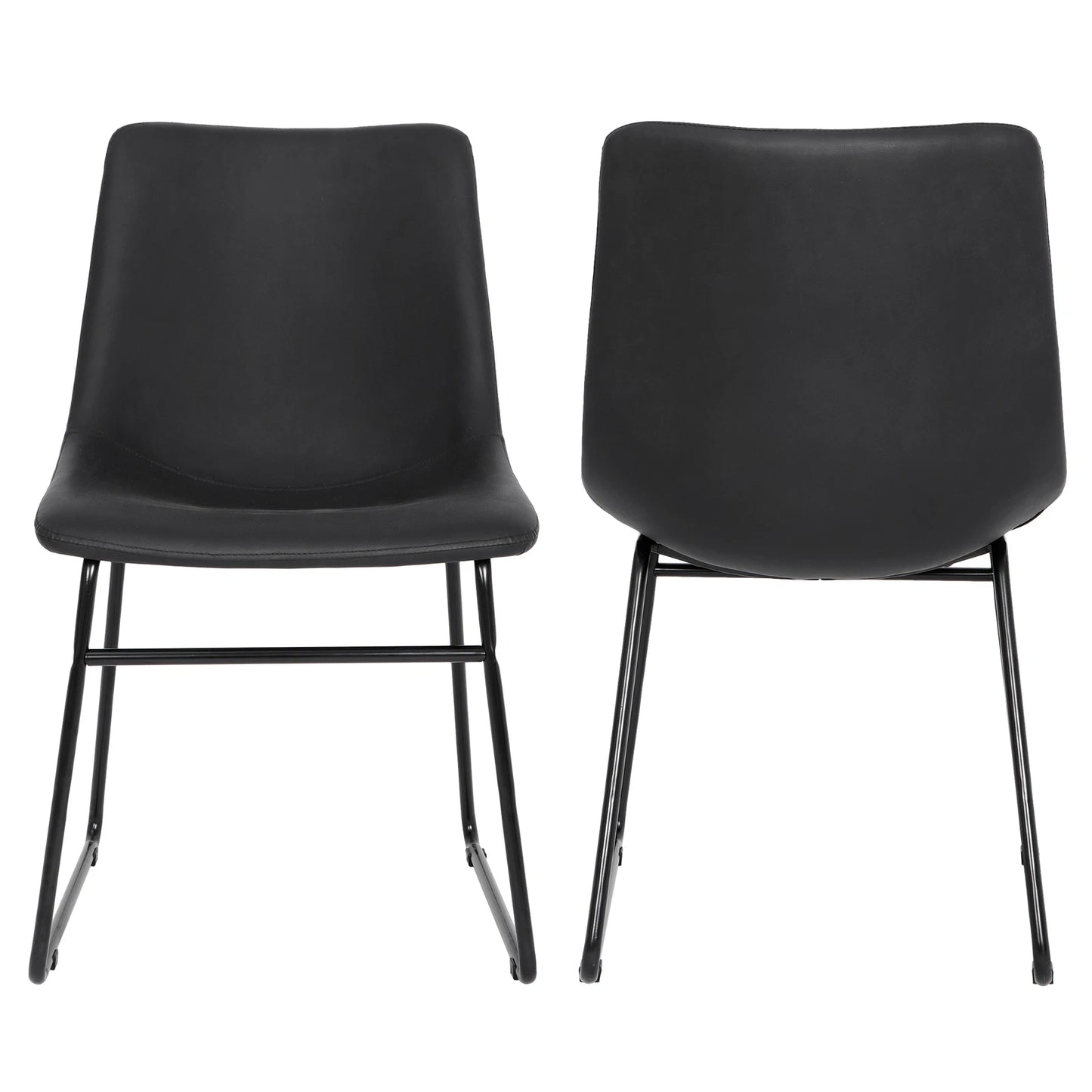 2-Pack Industrial Dining Chairs