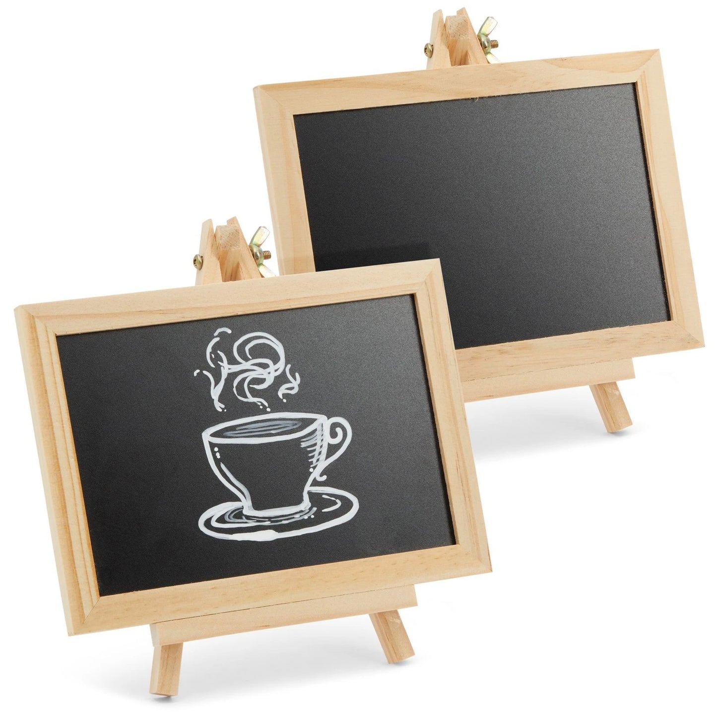 6-Pack Mini Chalkboard Signs with Easel Stand