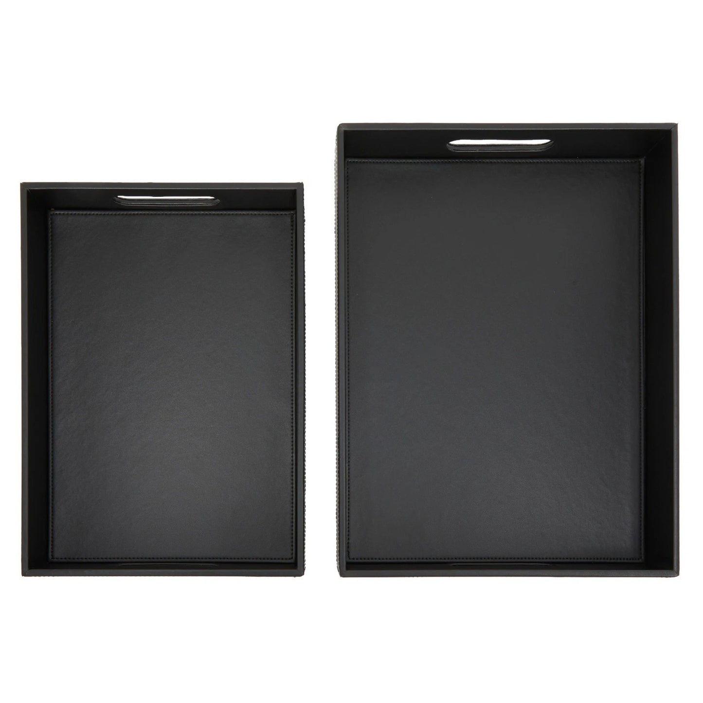 2-Pack Wooden Nesting Serving Tray