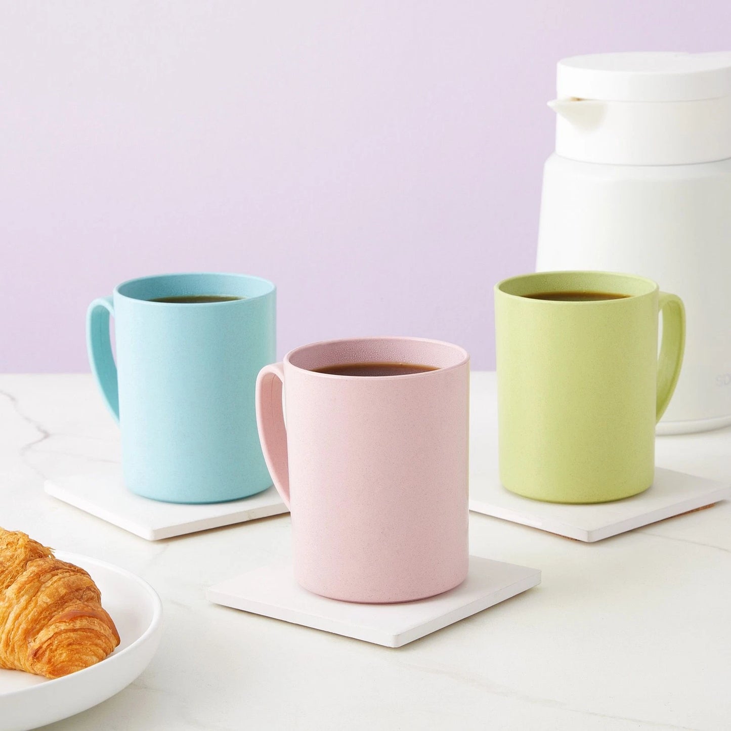 6-Pack Wheat Straw Mugs