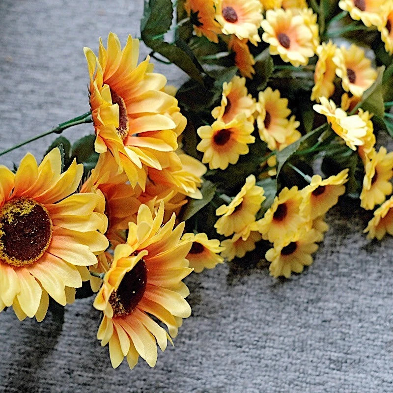 22" Silk Sunflowers Artificial Hanging Vine Bush