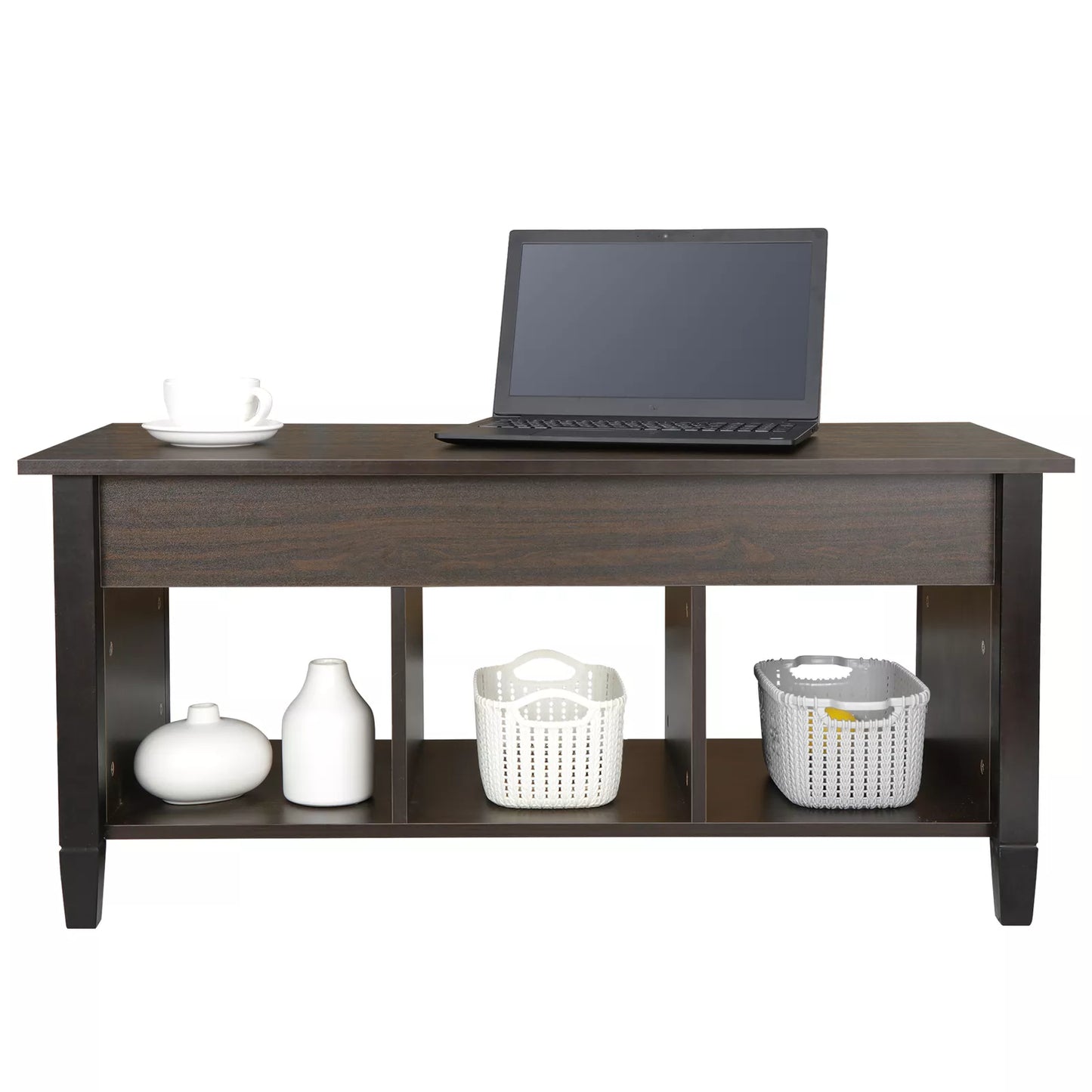 Lift-Top Coffee Table with Hidden Storage