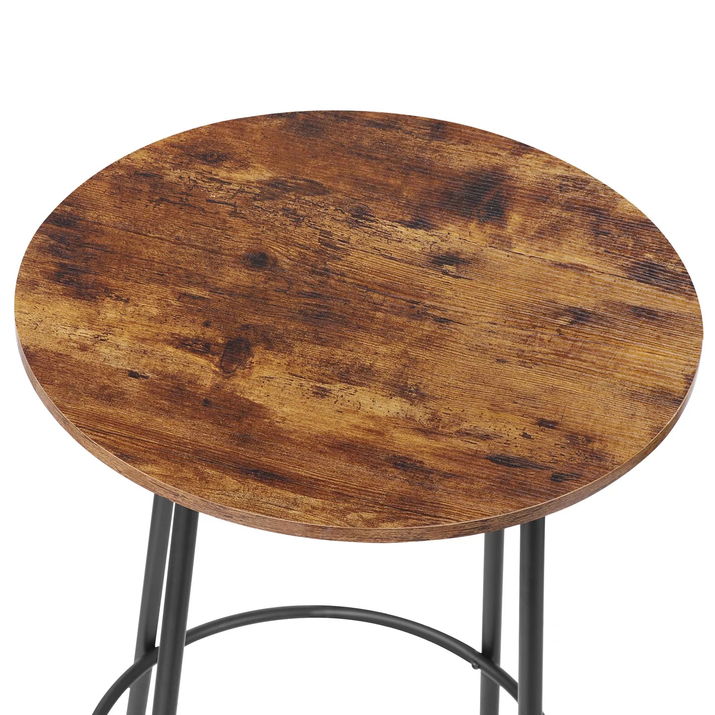 3-Piece Round Bar Table and Stool Set