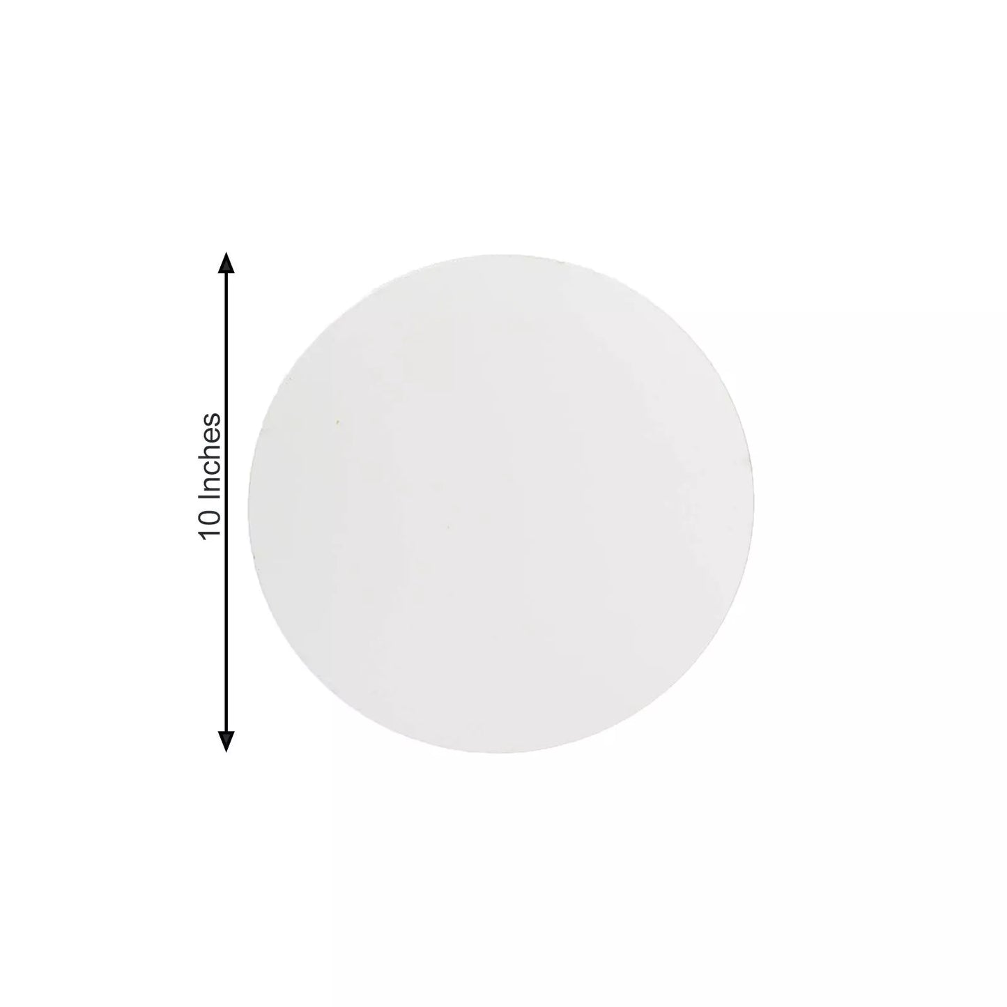 12 Silver 10" Round Acrylic Mirror Wall Decals