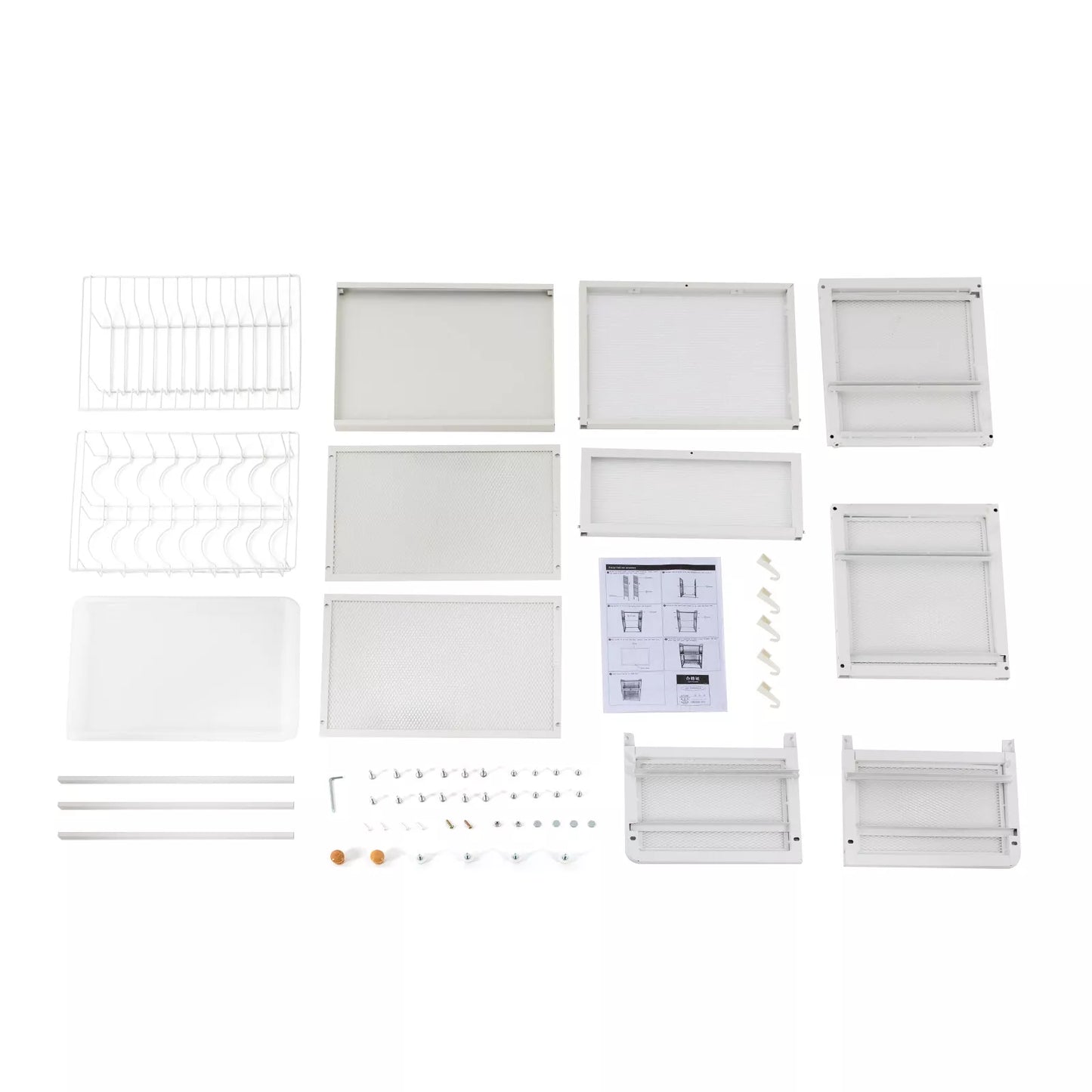 3-Tier Dish Drainer Rack Kitchen Drying Rack with Utensil Holder