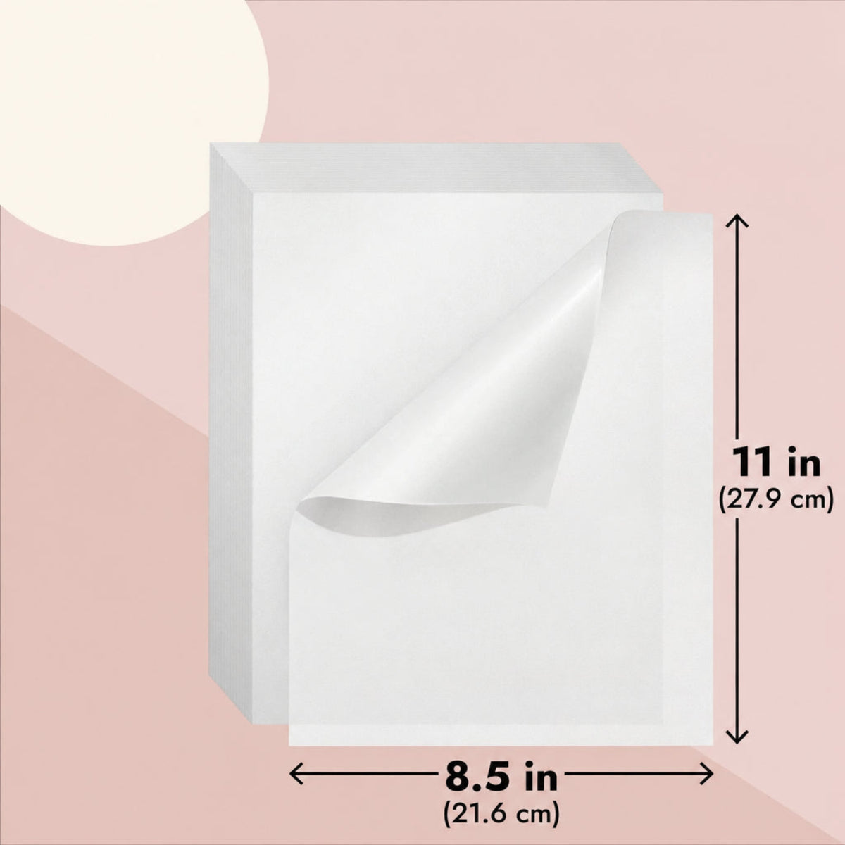 Home Collection Pack of 100 Transparent Paper Sheets 8.5x11 Inch