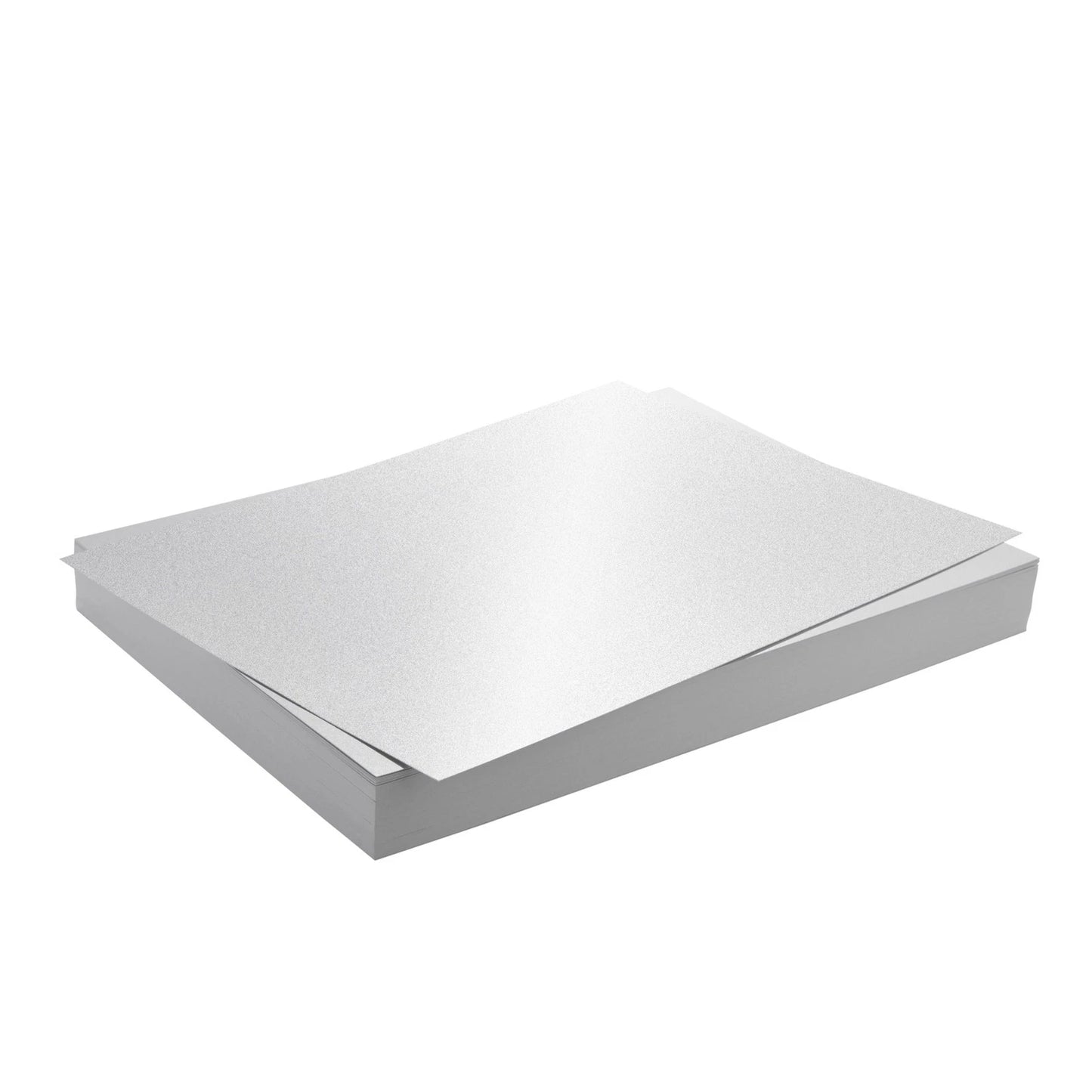 96-Pack White Metallic Cardstock Paper