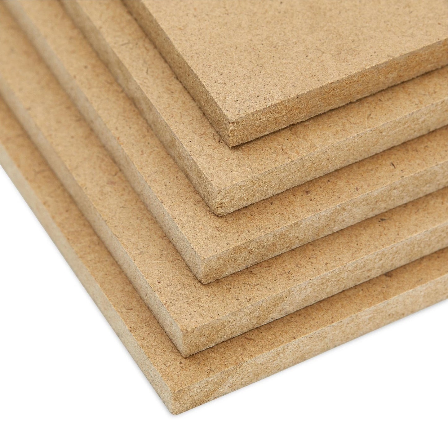 0.25" Thick MDF Chipboard Sheets – 8 x 10 Inches, 12-Pack