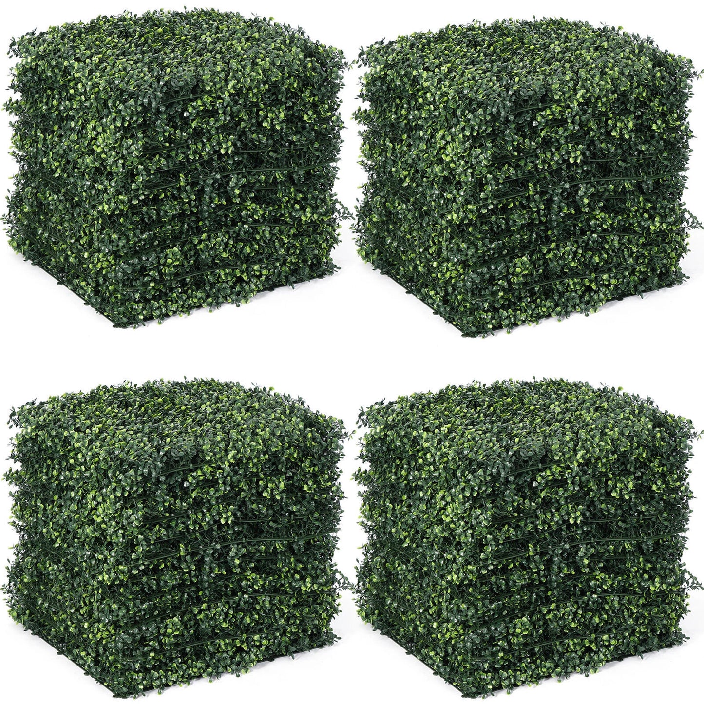 12PCS Artificial Boxwood Hedge Panels