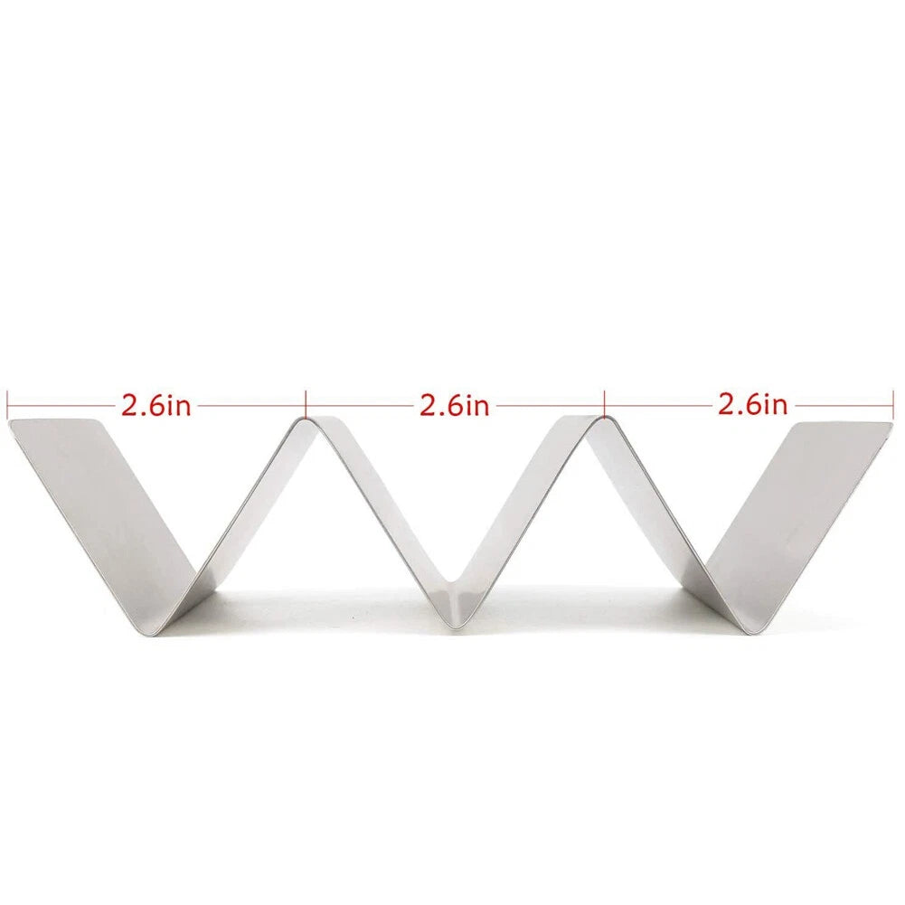 2-Piece Stainless Steel Taco Holder Stand