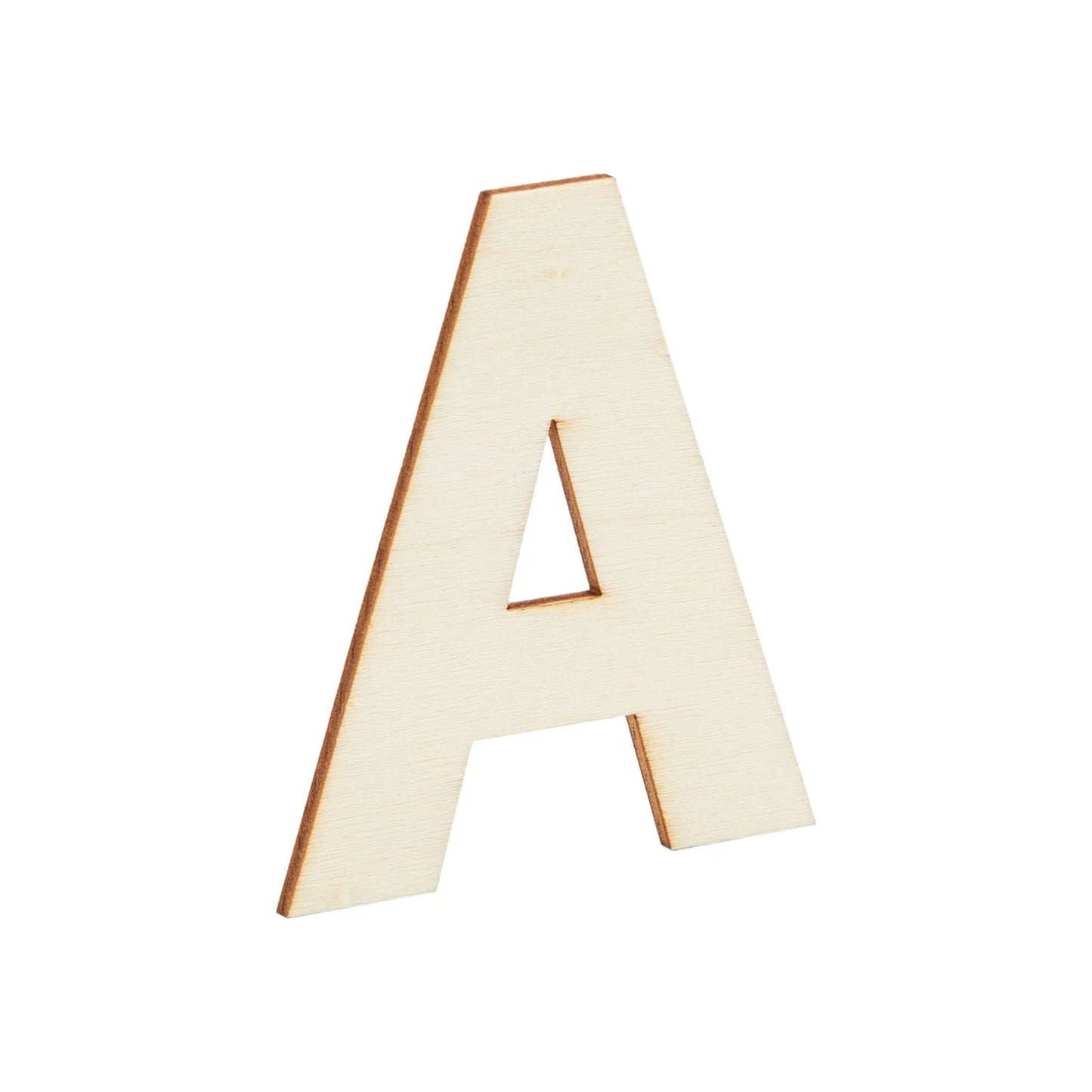 88-Piece Unfinished Wooden Alphabet Letters Set