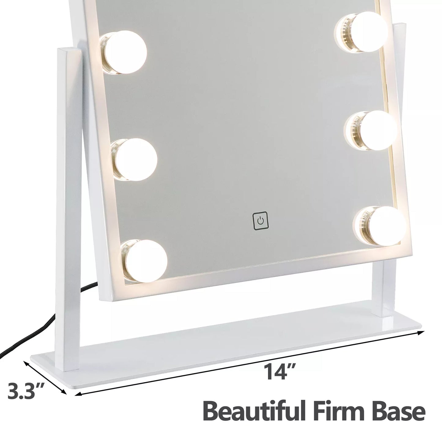 Hollywood Lighted Vanity Makeup Mirror with Dimmable Touch Control