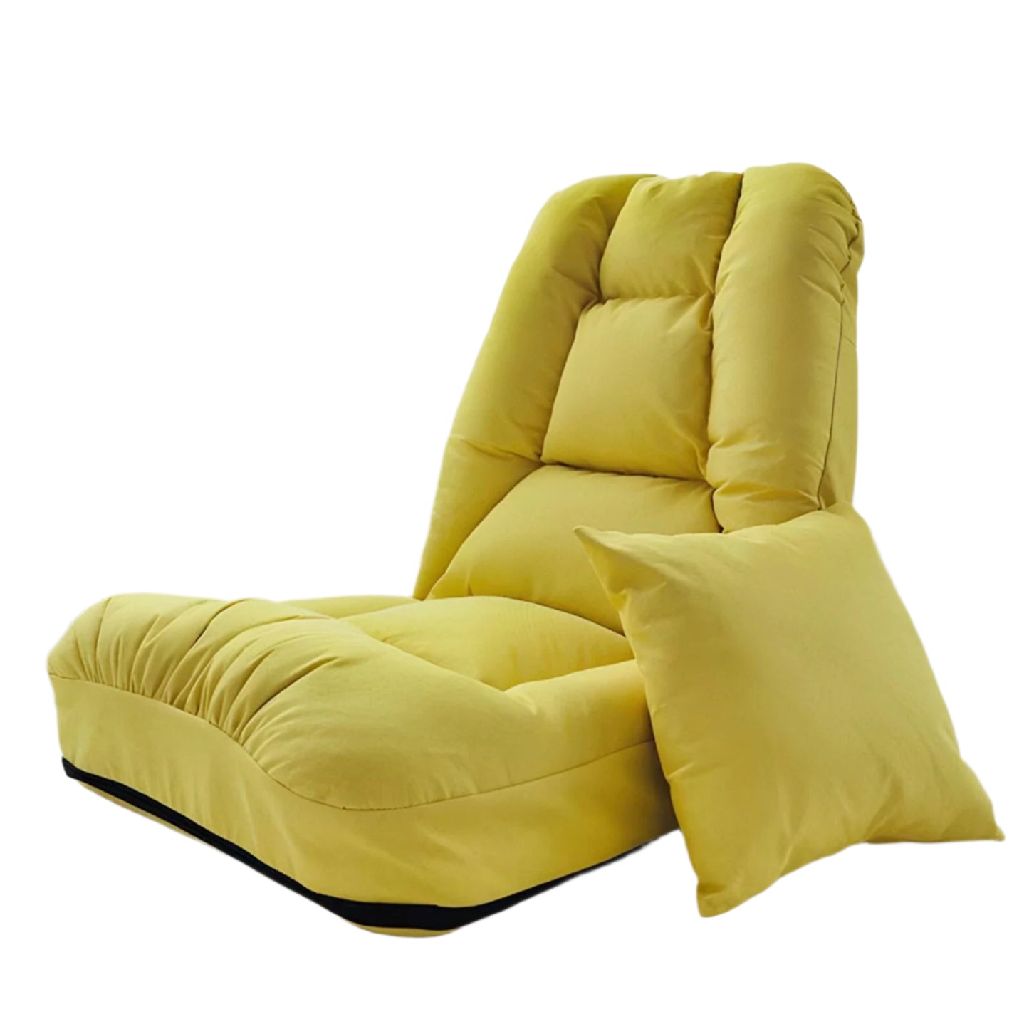 Folding Floor Chair with Back Support & Pillow