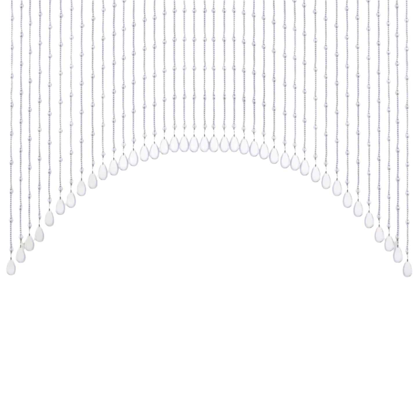 25-String Crystal Hanging Glass Door Beads