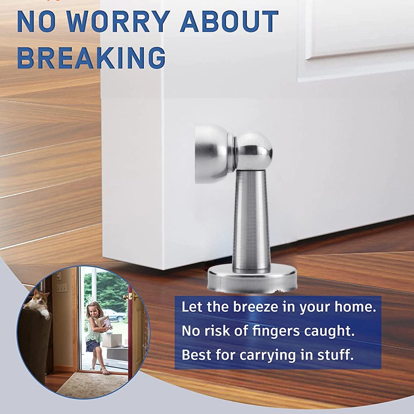 Heavy Duty Stainless Steel Magnetic Door Stopper