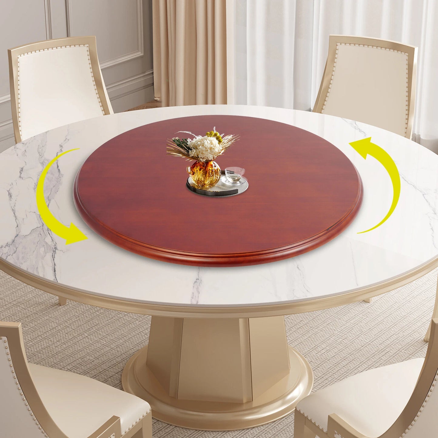 70cm Dining Table Turntable Rotating Serving Tray