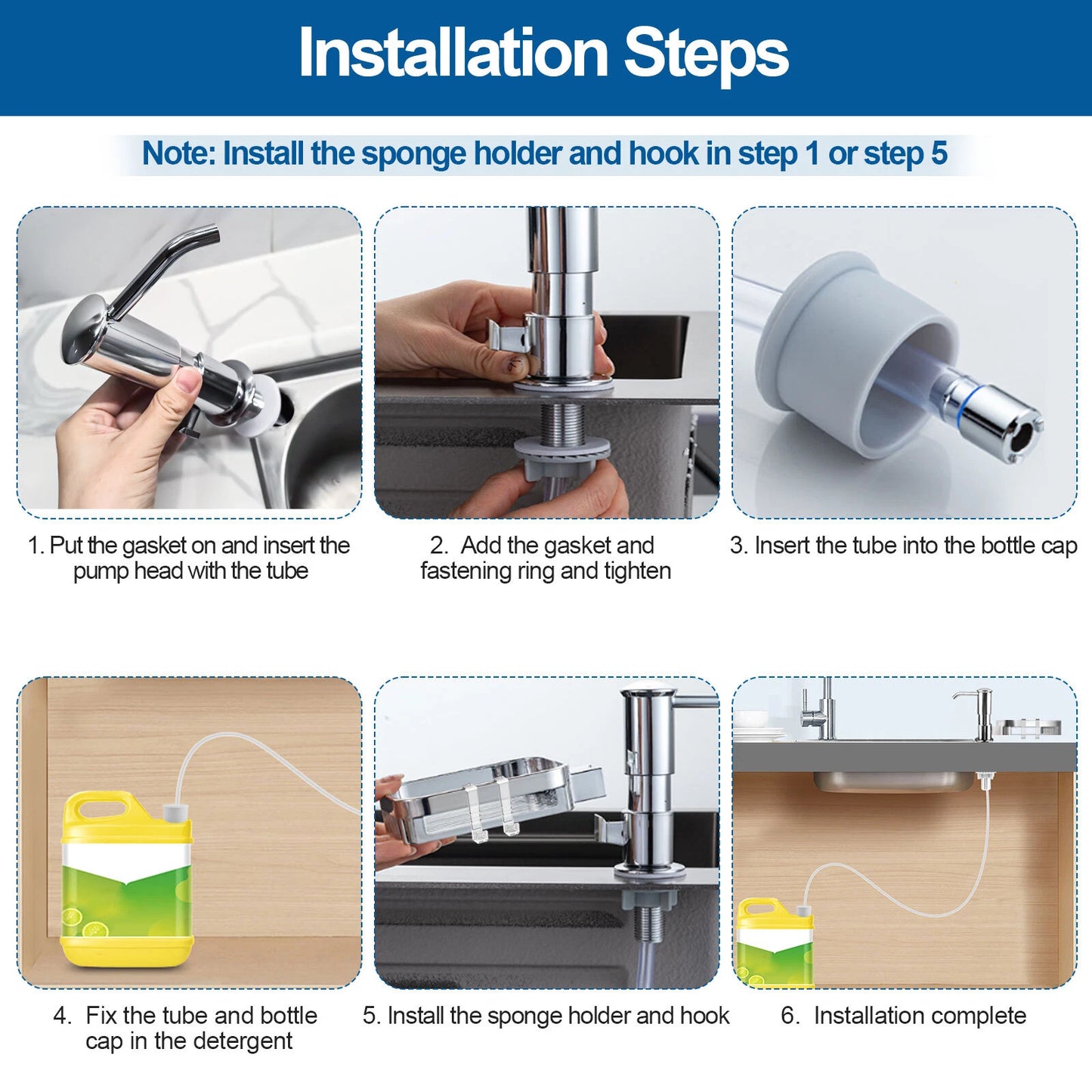 DIY ABS Sink Soap Dispenser Kit