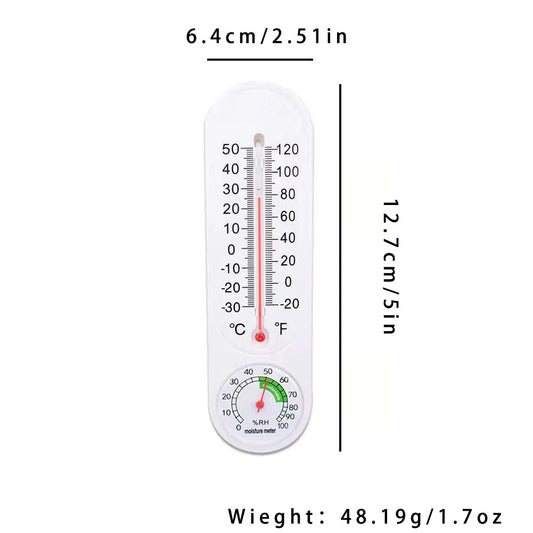 1 Pack Vertical Thermometer Hygrometer
