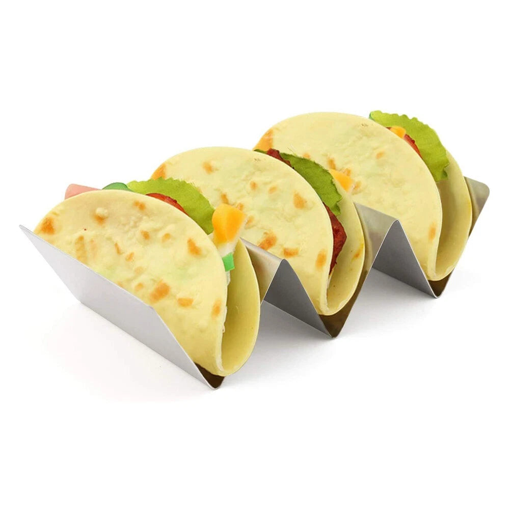 2-Piece Stainless Steel Taco Holder Stand