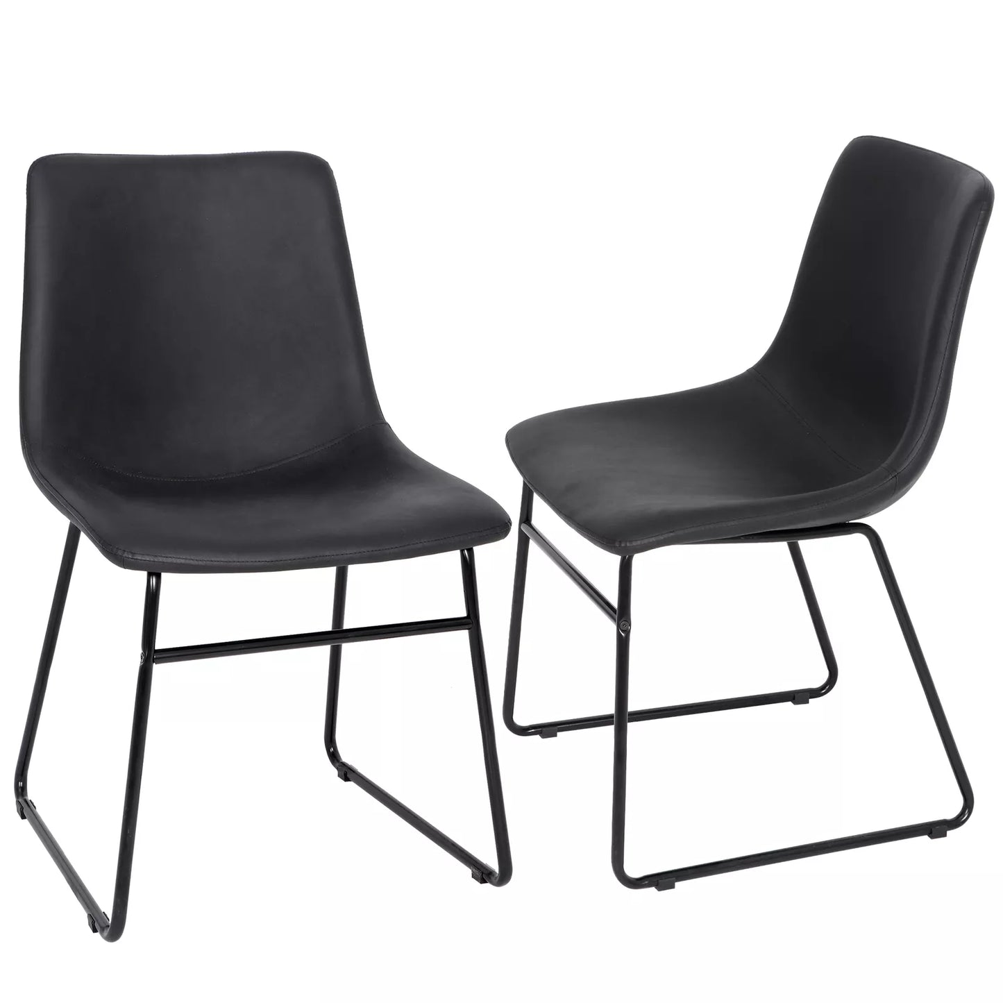 2-Pack Industrial Dining Chairs