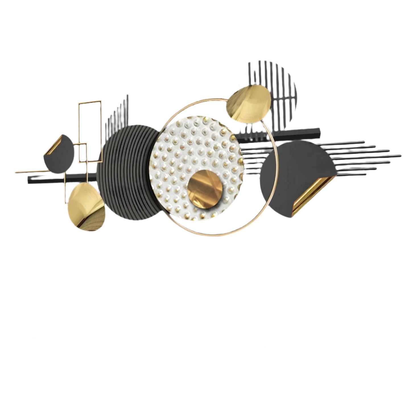 59" Abstract Metal Wall Art – Modern Minimalist Line Art