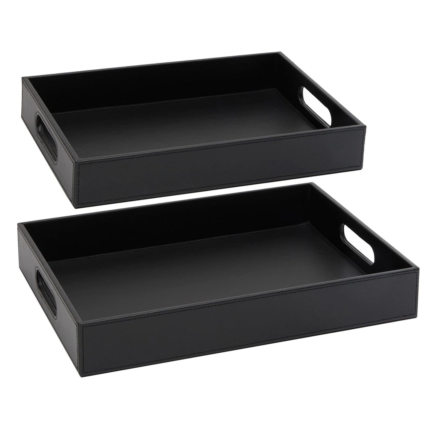 2-Pack Wooden Nesting Serving Tray