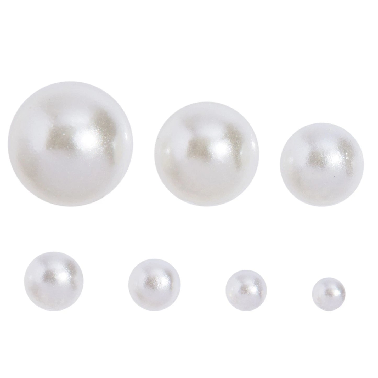 16,000-Pack Flat Back Pearl Nail Gems