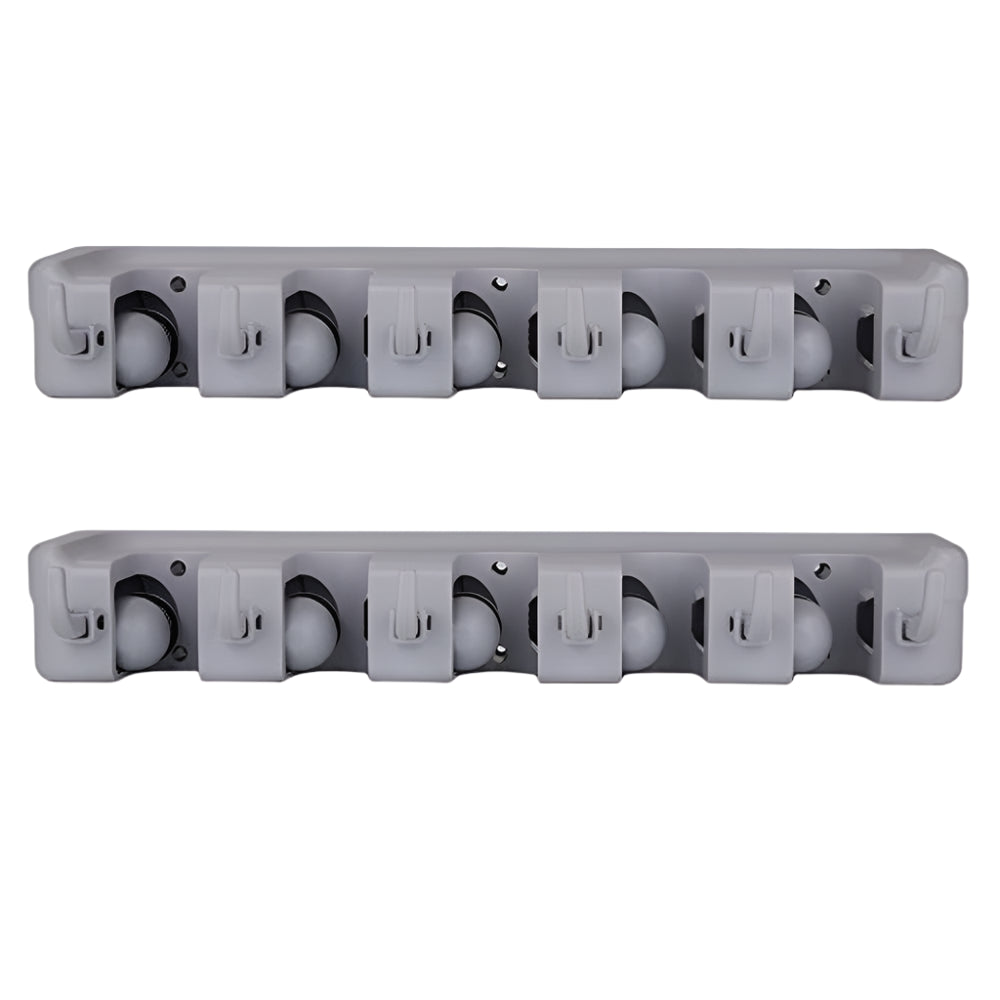 2-Pack Mop and Broom Holder Wall Organizer