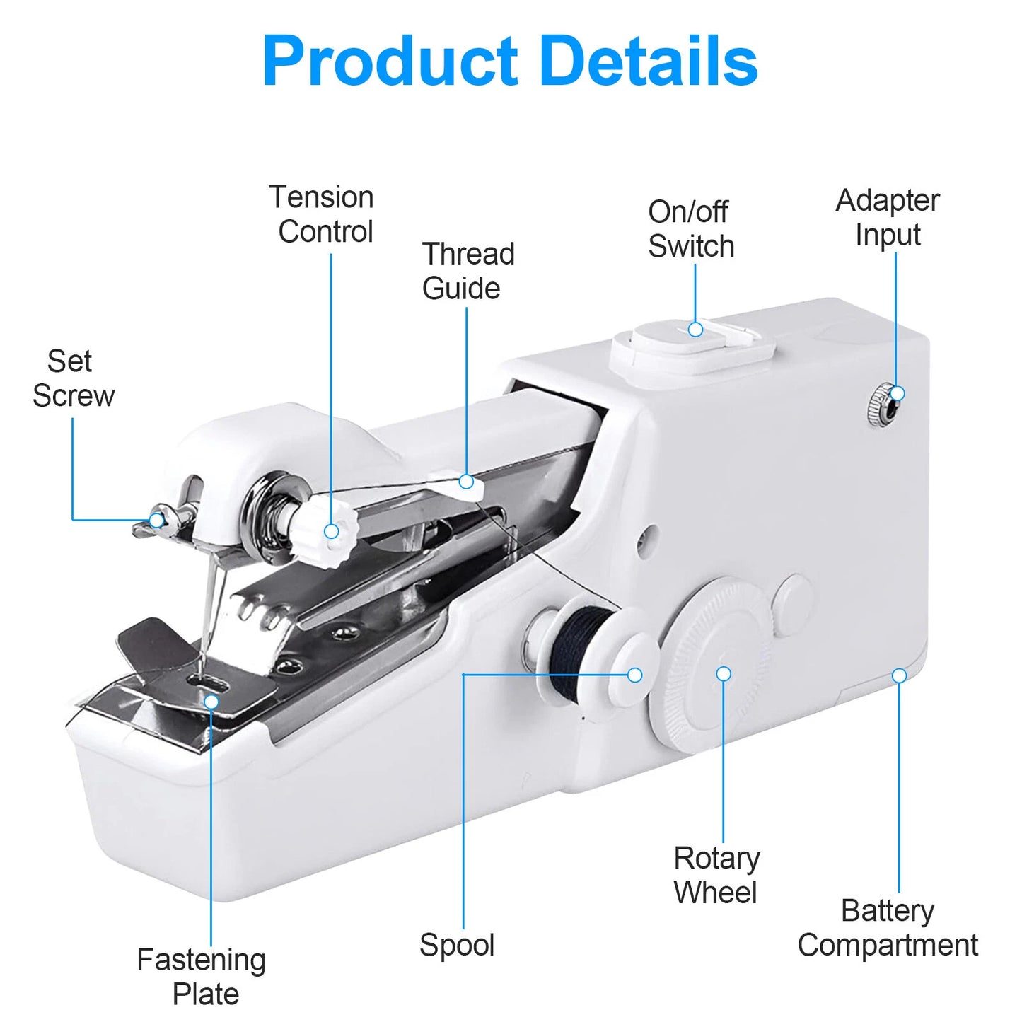Mini Sewing Machine – Portable Handheld Electric Stitcher