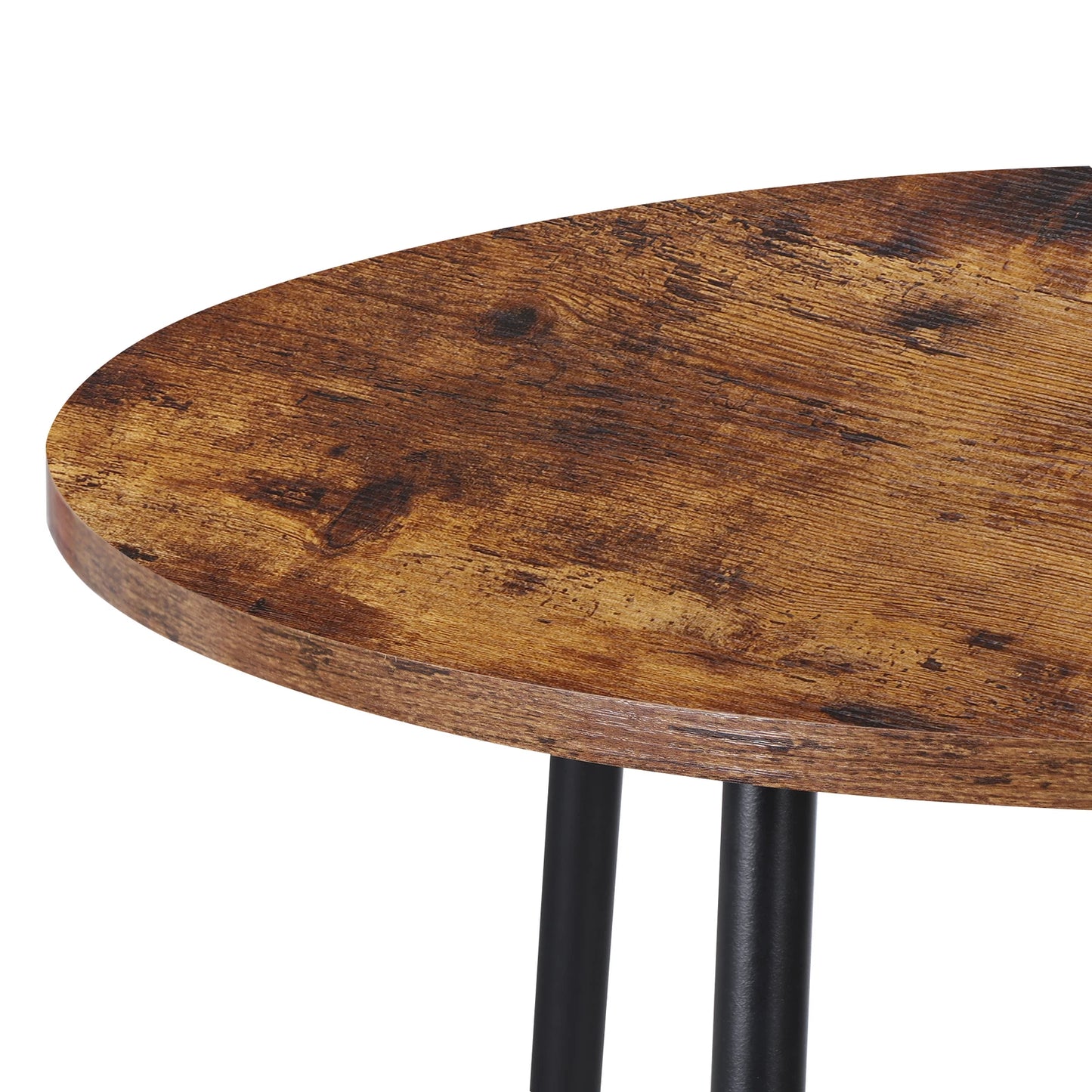 3-Piece Round Bar Table and Stool Set