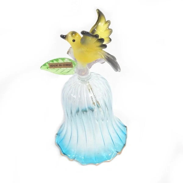 Floral Bird Bell – Goldfinch with Hibiscus