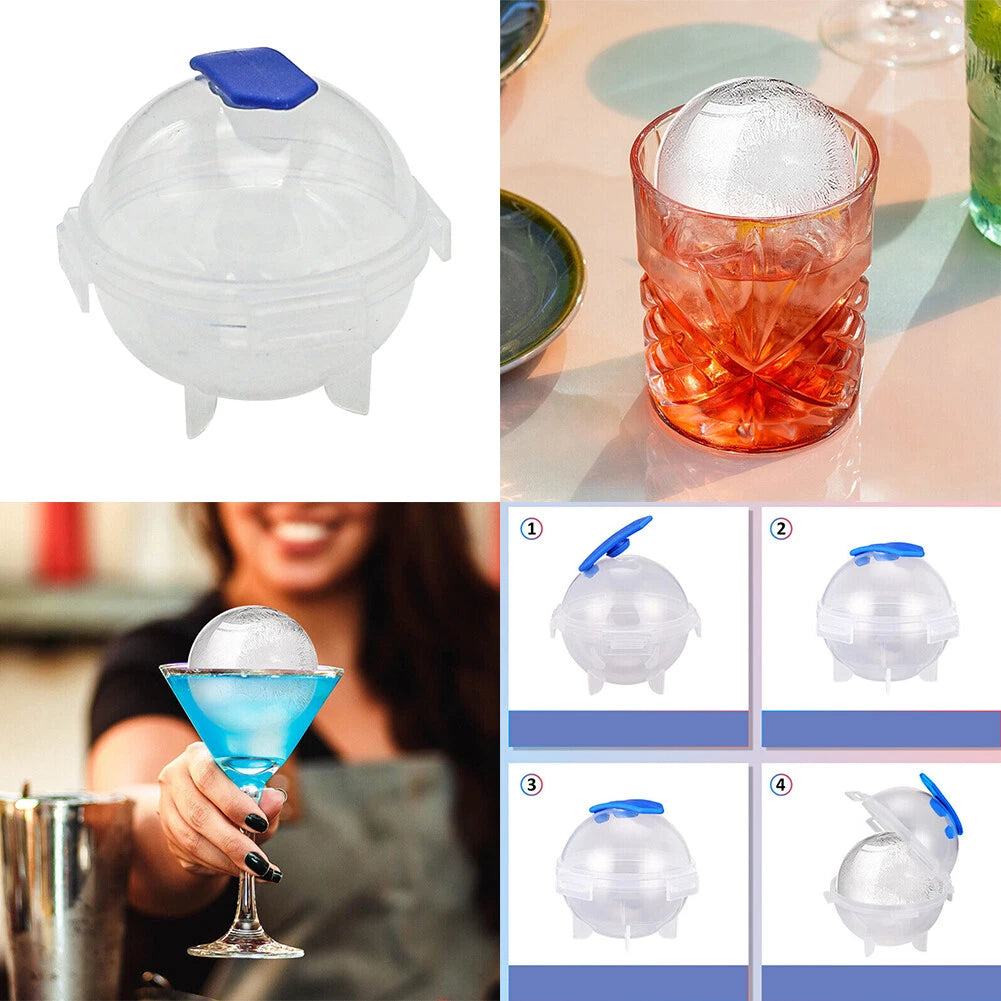 4 Pc 2'' Ice Ball Maker Mold – Silicone Sphere Tray