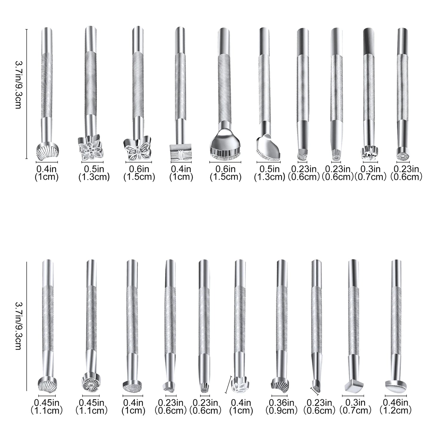 20-Piece Leather Stamping Tool Set