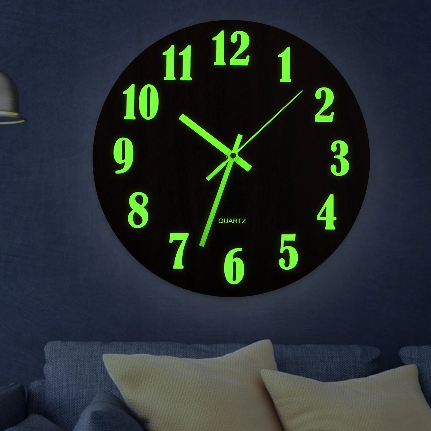 Large 12-Inch Modern Battery Wall Clock