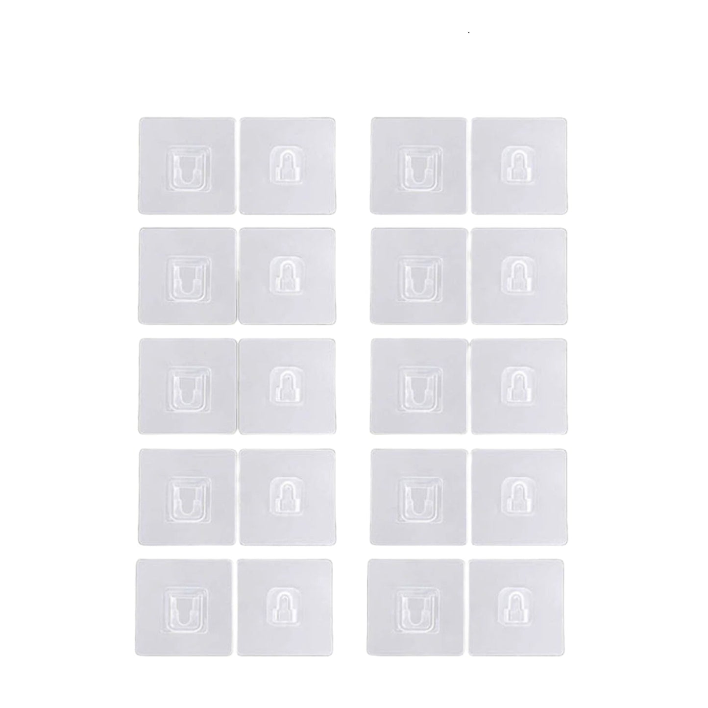 Double-Sided Adhesive Wall Utility Hooks with Suction Cup