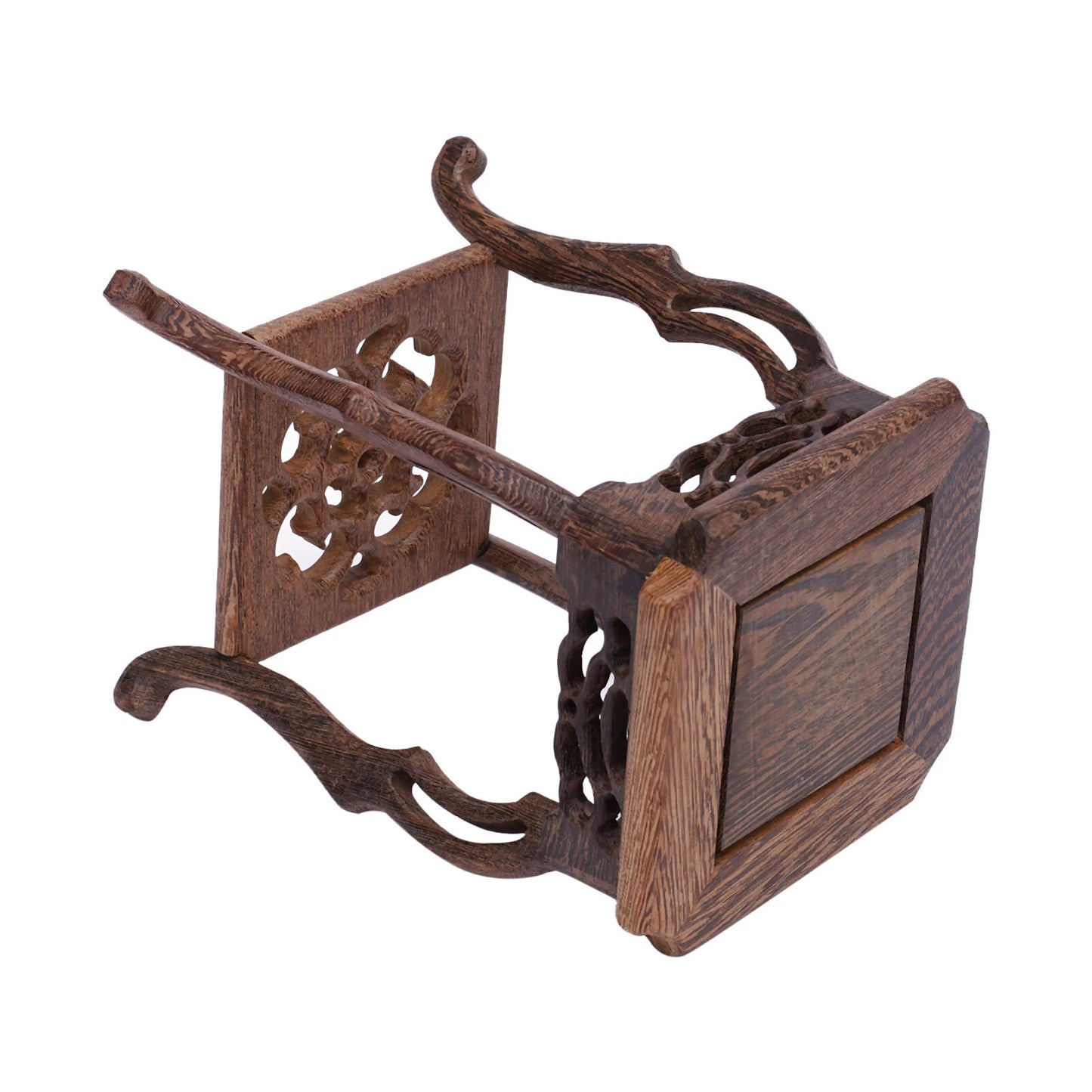 Vintage-Inspired Bonsai Base – Wood Art Deco Rack