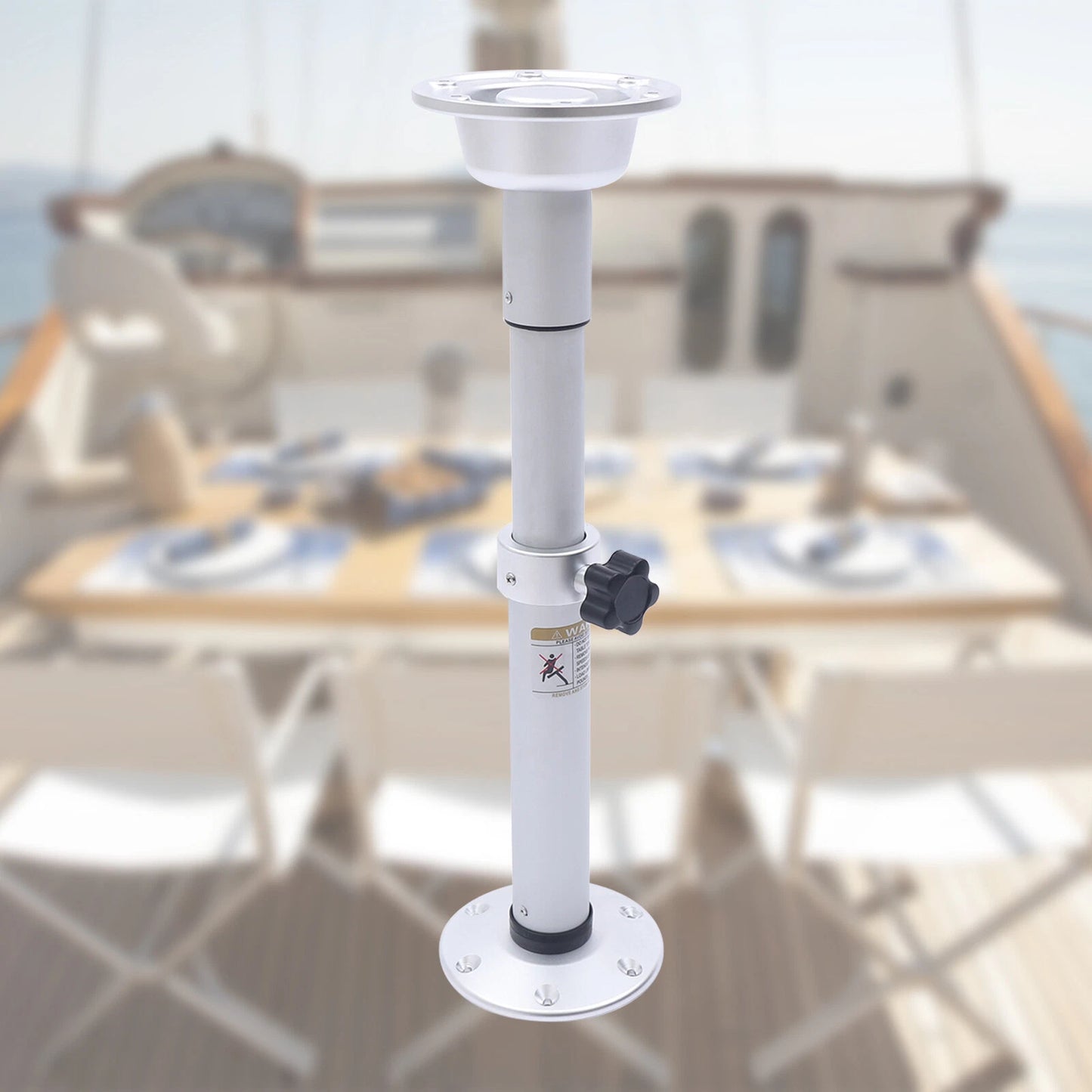 Adjustable Silver Table Pedestal Stand