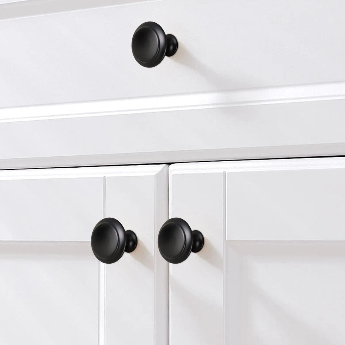 40PCS Black Drawer Knobs