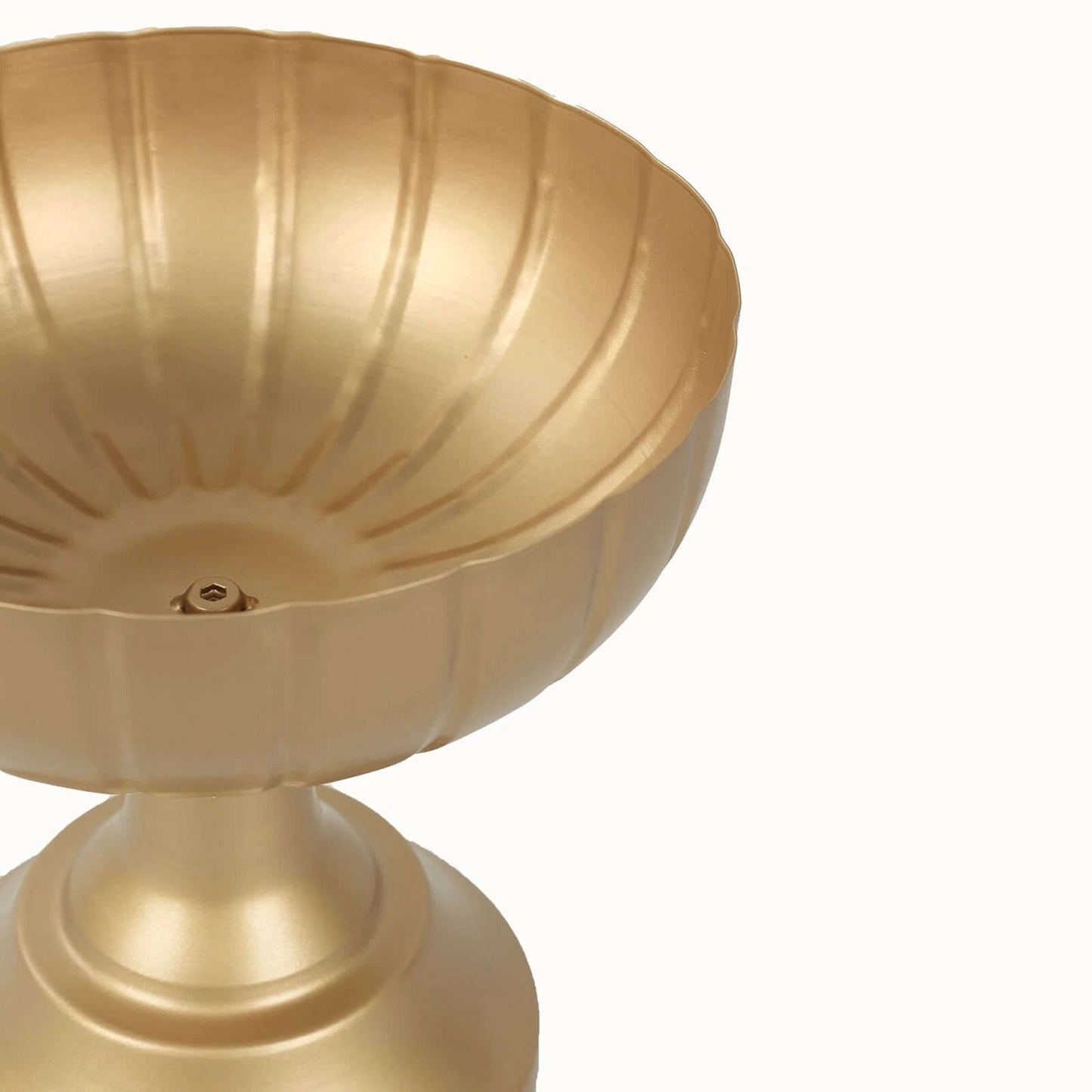 Home Collection 4Pcs Gold Metal Compote Pedestal Bowls