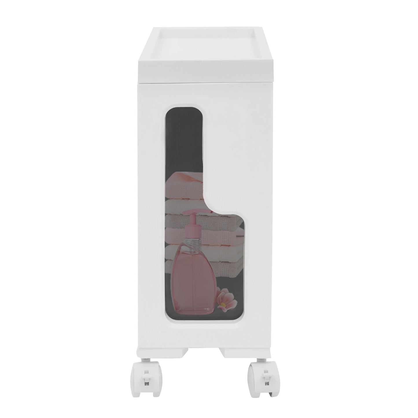 Slim Storage Cabinet – Bathroom & Home Organizer with Wheels