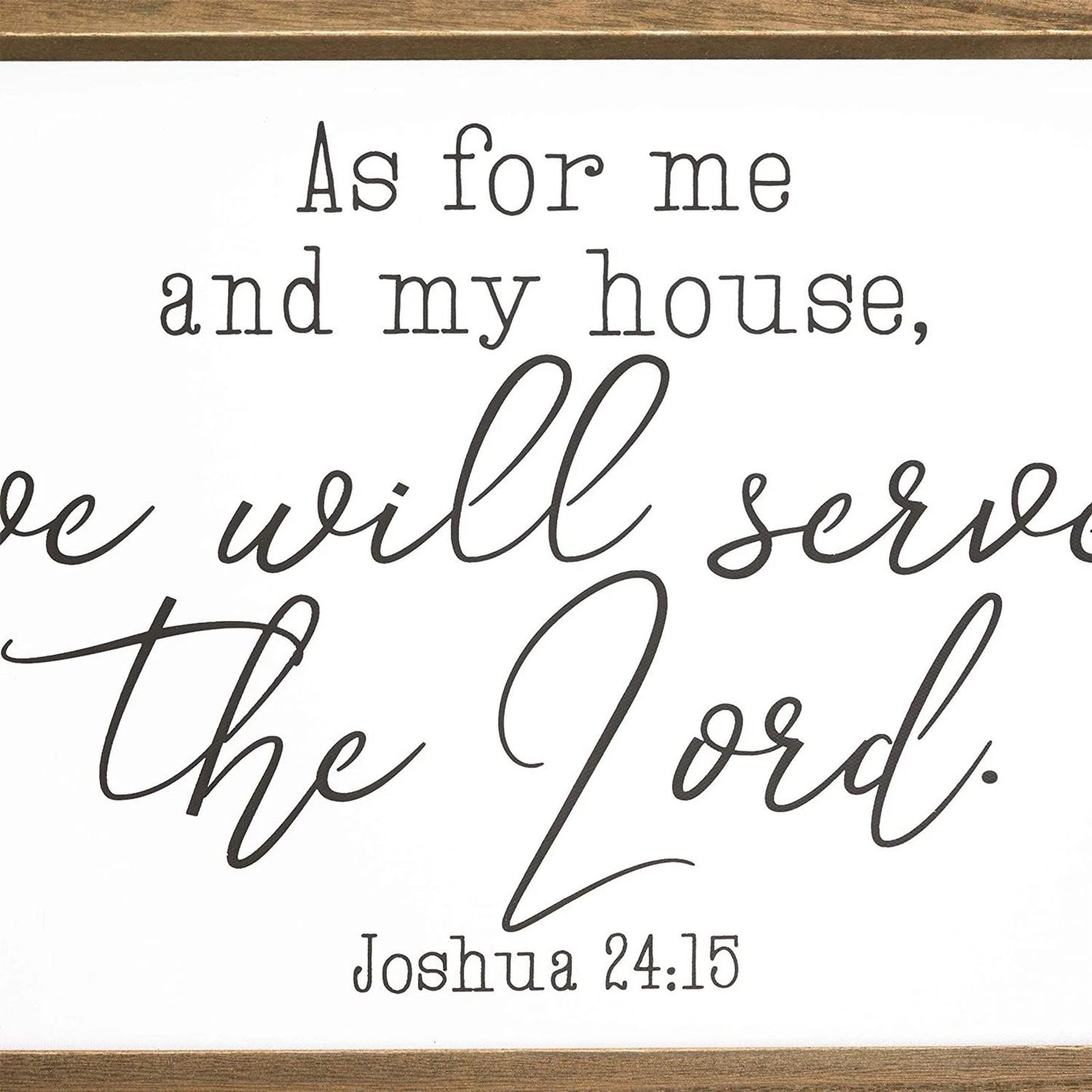 Religious Wall Art, Joshua 24:15 – "As for Me and My House"